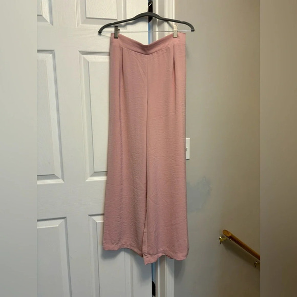 Maison d'Amelie | Soft Wide Leg Pants Pink Size S - Picture 1 of 3